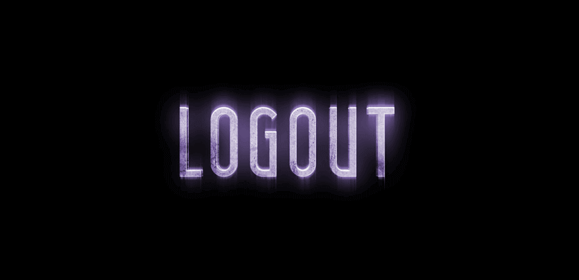 Não esqueça de fazer logout!